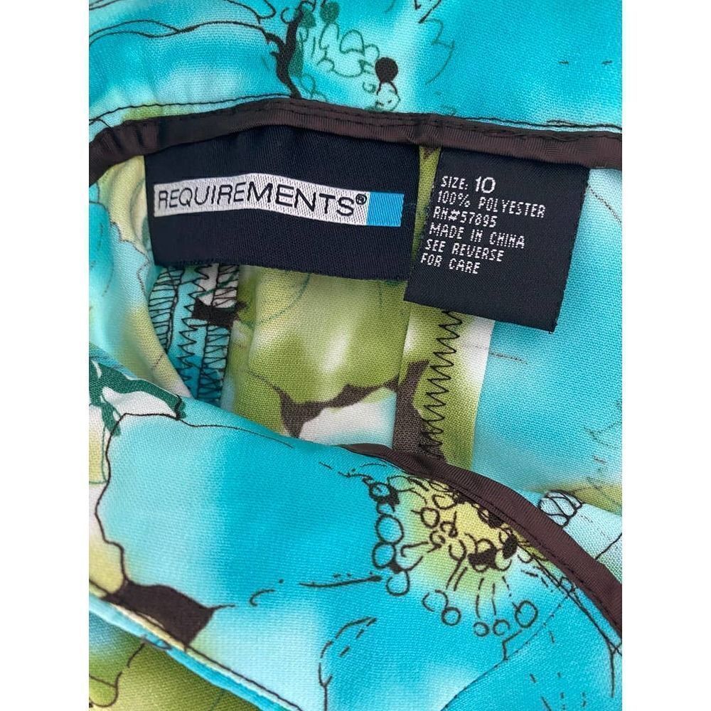 Cottagecore  Floral Print Skirt Brilliant Colors Bright Twee - Size 10 - Picture 3 of 6